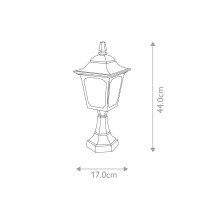 Mała latarnia cokołowa Chapel Mini CPM4 - 1 źródło światła - Czarny