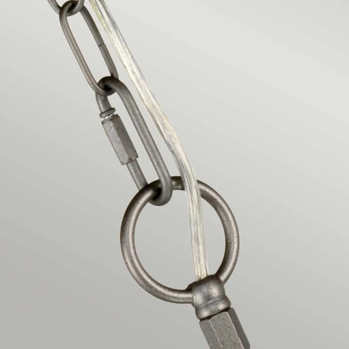 Żyrandol Crown - 3 źródła światła - Rdzawe żelazo