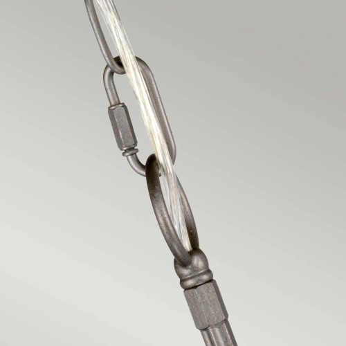 Żyrandol Crown - 6 źródeł światła - Rdzawe żelazo