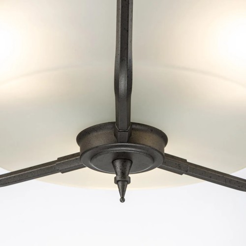 Półplafon Crown - 3 źródła światła - Rdzawe żelazo