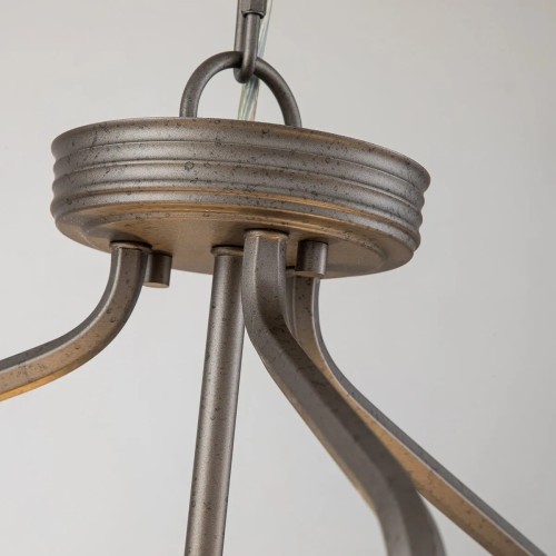 Półplafon Crown - 3 źródła światła - Rdzawe żelazo