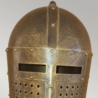 Lampa stołowa Crusader - 1 źródło światła - Oksydowany brąz