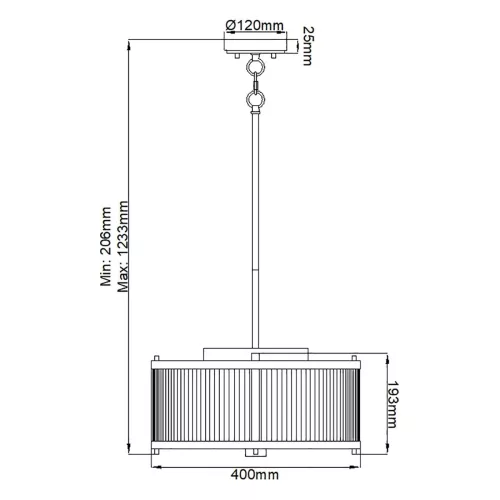 Lampa wisząca Corona - 3 źródła światła - Satynowa biel, polerowany nikiel