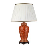 Lampa stołowa Datai - 1 źródło światła - Czerwony, złoty