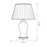 Lampa stołowa Datai - 1 źródło światła - Czerwony, złoty