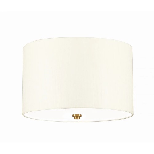 Plafon 35,6 cm Fletcher - 3 źródła światła - Postarzany mosiądz