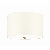 Plafon 35,6 cm Fletcher - 3 źródła światła - Postarzany mosiądz