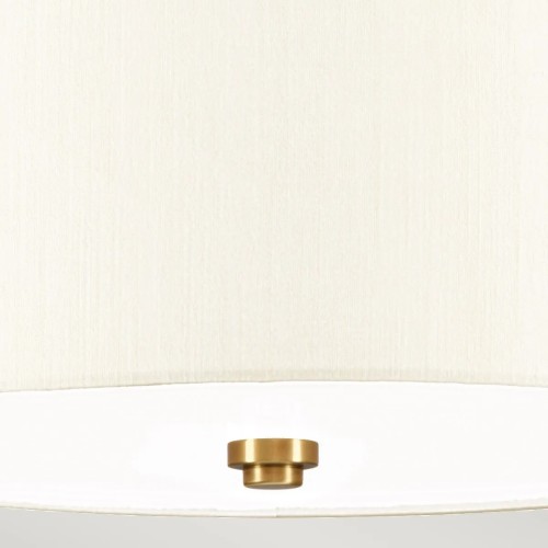 Plafon 35,6 cm Fletcher - 3 źródła światła - Postarzany mosiądz