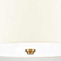 Plafon 35,6 cm Fletcher - 3 źródła światła - Postarzany mosiądz