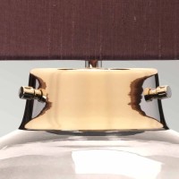 Lampa stołowa Kara - 1 źródło światła - Przydymiony