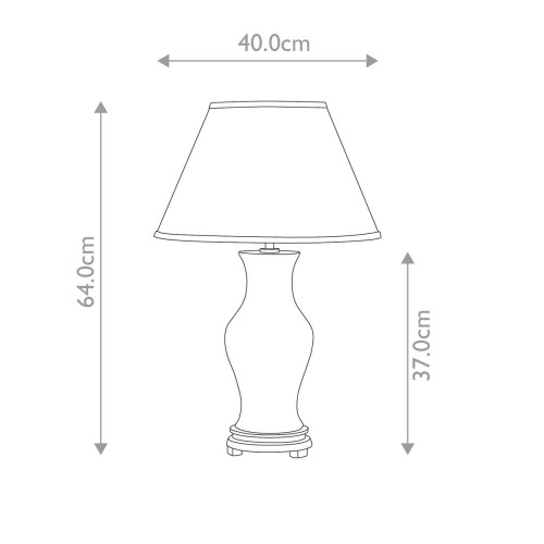 Lampa stołowa Majin - 1 źródło światła - Czerwony