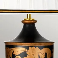 Lampa stołowa Narbonne - 1 źródło światła - Czarny, złoty