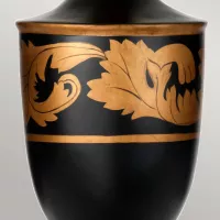 Lampa stołowa Narbonne - 1 źródło światła - Czarny, złoty