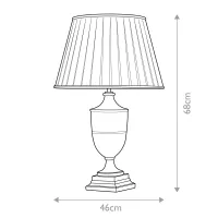 Lampa stołowa Narbonne - 1 źródło światła - Czarny, złoty