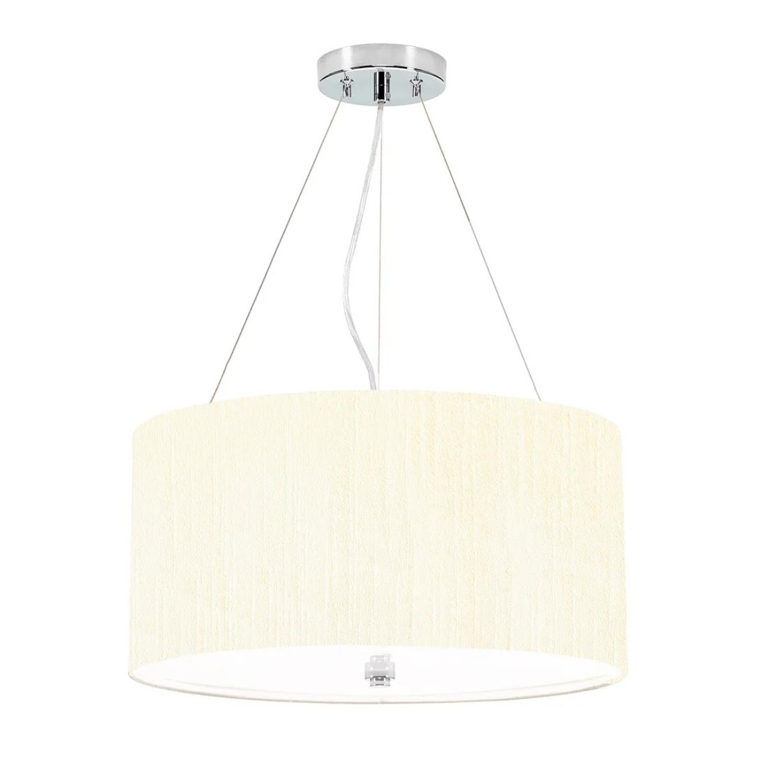 Lampa wisząca 45,7 cm Pearce - 3 źródła światła - Polerowany chrom