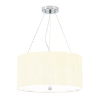 Lampa wisząca 45,7 cm Pearce - 3 źródła światła - Polerowany chrom