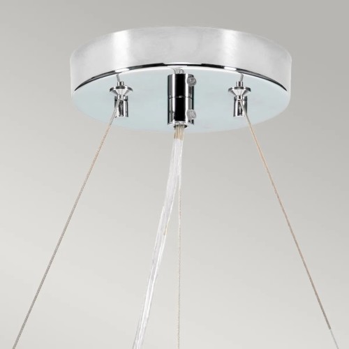 Lampa wisząca 45,7 cm Pearce - 3 źródła światła - Polerowany chrom