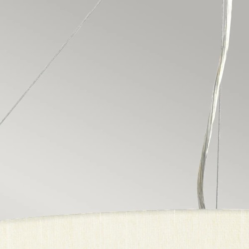 Lampa wisząca 66 cm Pearce - 5 źródeł światła - Postarzany mosiądz