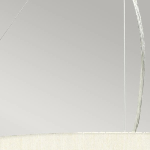 Lampa wisząca 66 cm Pearce - 5 źródeł światła - Polerowany chrom