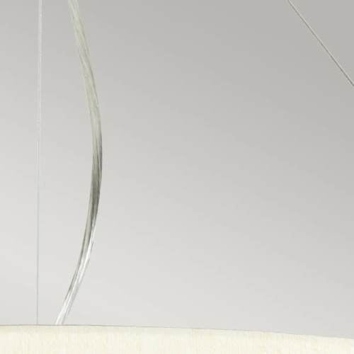 Lampa wisząca 86,4 cm Pearce - 7 źródeł światła - Polerowany chrom