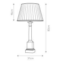 Lampa stołowa Peronne - 1 źródło światła - Czarny, złoty