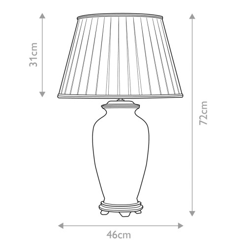 Lampa stołowa Ping - 1 źródło światła - Kremowy, wielokolorowy