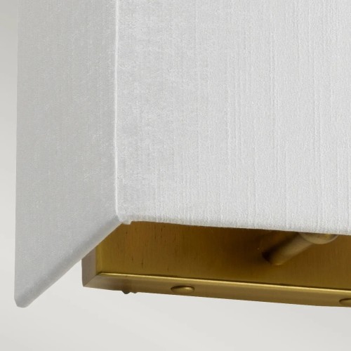 Mały kinkiet Riley - 1 źródło światła - Postarzany mosiądz