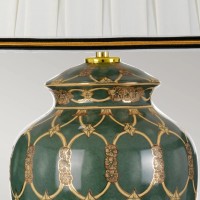 Lampa stołowa Sashi - 1 źródło światła - Zielony, złoty