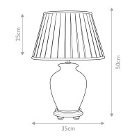 Lampa stołowa Soling - 1 źródło światła - Kremowy, wielokolorowy