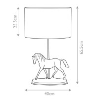 Lampa stołowa Spirit - 1 źródło światła - Brązowa patyna