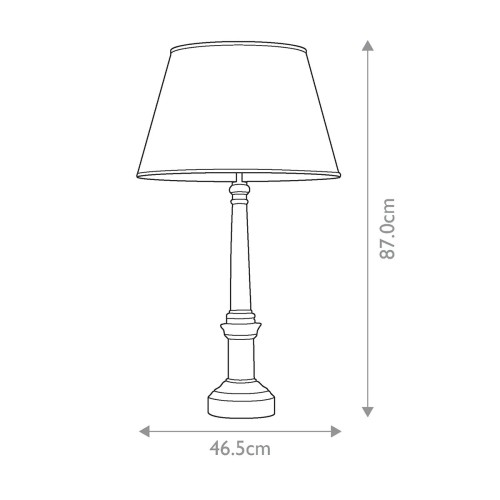 Lampa stołowa Strasbourg - 1 źródło światła - Czarny, złoty