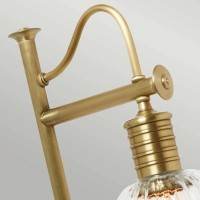 Lampa stołowa Douille - 1 źródło światła - Postarzany mosiądz