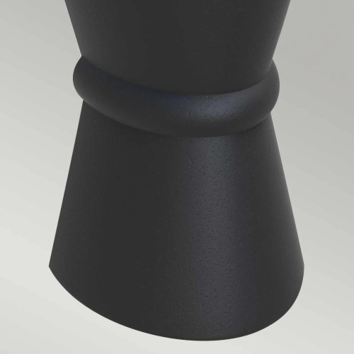 Latarnia naścienna Dungarvan - 2 źródła światła - Czarny