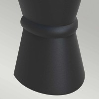 Latarnia naścienna Dungarvan - 2 źródła światła - Czarny