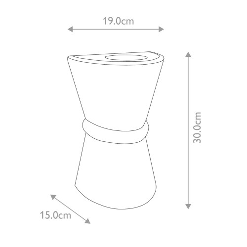 Latarnia naścienna Dungarvan - 2 źródła światła - Czarny