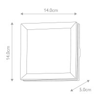 Latarnia naścienna Egil 1W - 1 źródło światła - Grafitowy