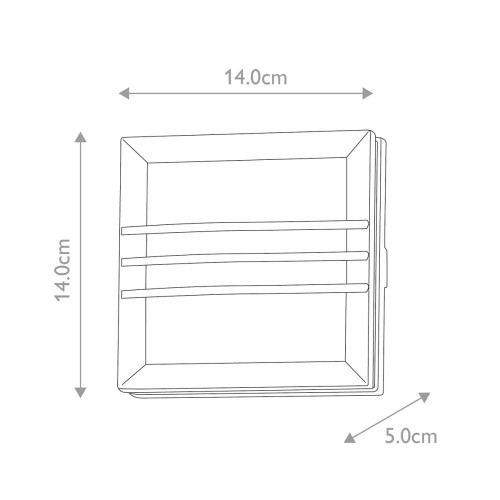 Latarnia naścienna Egil 2W - 1 źródło światła - Grafitowy
