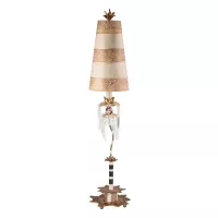 Lampa stołowa Birdland - 1 źródło światła - Kremowy, złoty
