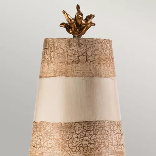 Lampa stołowa Birdland - 1 źródło światła - Kremowy, złoty