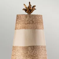 Lampa stołowa Birdland - 1 źródło światła - Kremowy, złoty