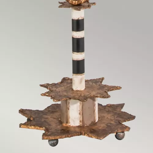 Lampa stołowa Birdland - 1 źródło światła - Kremowy, złoty