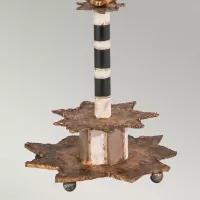Lampa stołowa Birdland - 1 źródło światła - Kremowy, złoty