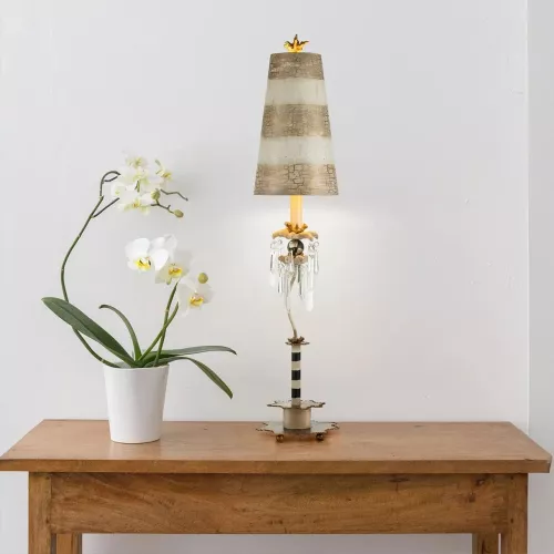 Lampa stołowa Birdland - 1 źródło światła - Kremowy, złoty