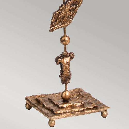 Lampa podłogowa Fragment - 1 źródło światła - Postarzane złoto