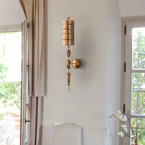 Kinkiet Fragment - 1 źródło światła - Postarzane złoto