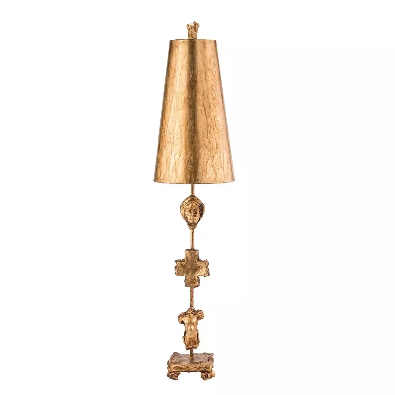 Lampa stołowa Fragment - 1 źródło światła - Postarzane złoto