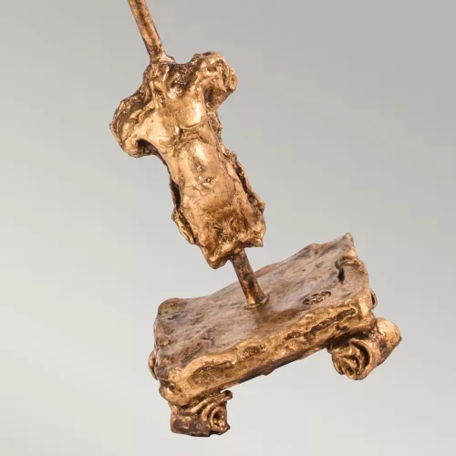 Lampa stołowa Fragment - 1 źródło światła - Postarzane złoto