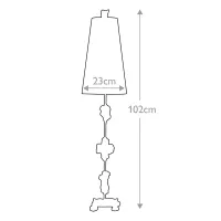 Lampa stołowa Fragment - 1 źródło światła - Postarzane złoto