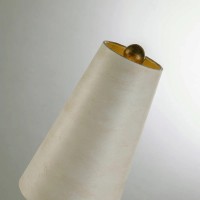 Lampa stołowa Leda - 1 źródło światła - Kremowy, złoty