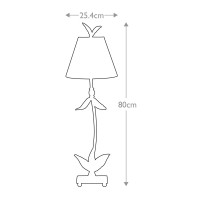 Lampa stołowa Red Bell - 1 źródło światła - Srebrny